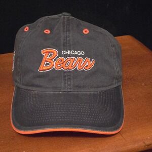 Chicago Bears NFL Onfield Reebok Adjustable Hat Navy Blue Orange Embroidered Cap